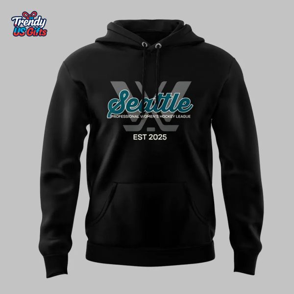 PWHL Seattle 2025 Special Black Hoodie