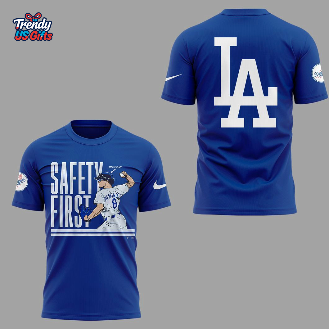 Safty First Los Angeles Dodgers 2025 T-Shirt Safty First Los Angeles Dodgers 2025 T-Shirt