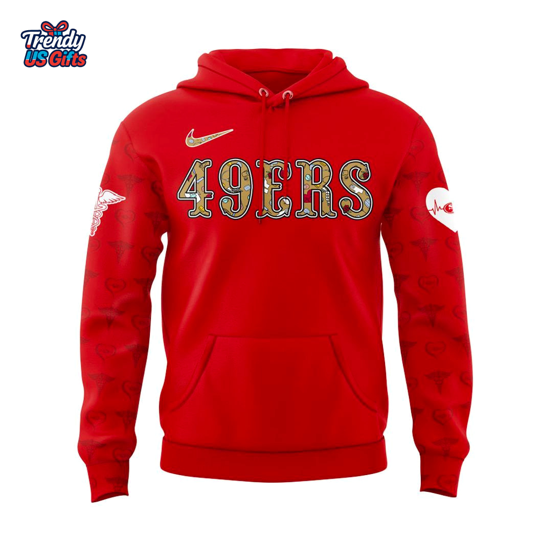 San Francisco 49ers Nurses Appreciation Day 2025 Hoodie San Francisco 49ers Nurses Appreciation Day 2025 Hoodie