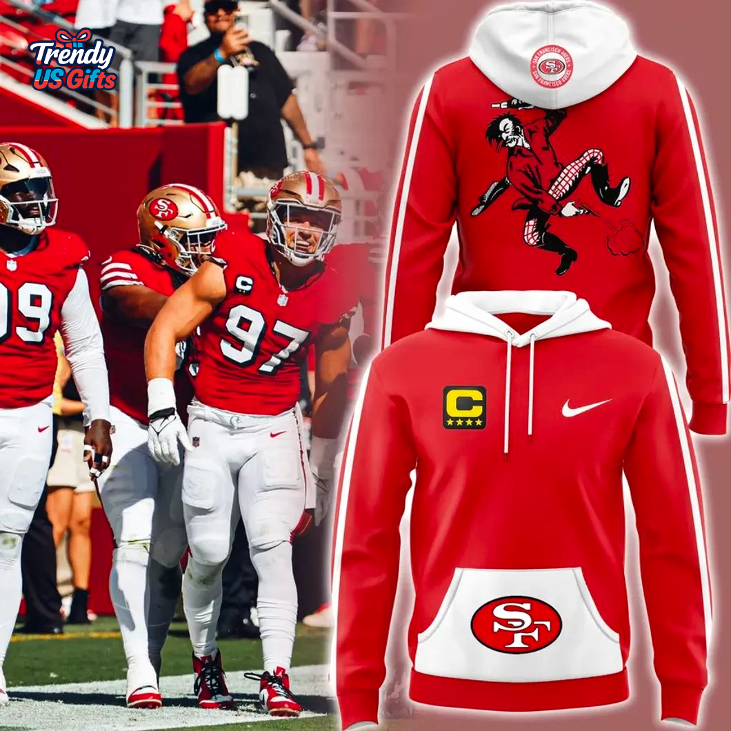 San Francisco 49ers Throwback 2025 Special Red Hoodie San Francisco 49ers Throwback 2025 Special Red Hoodie