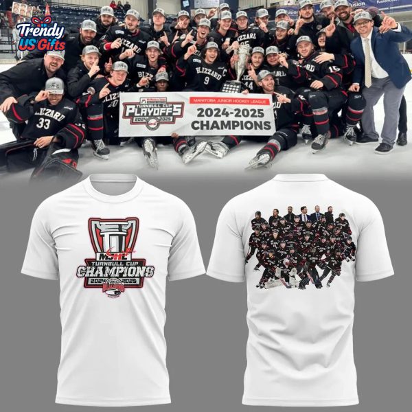 Special Edition Northern Manitoba Blizzard Champions 2025 T-Shirt