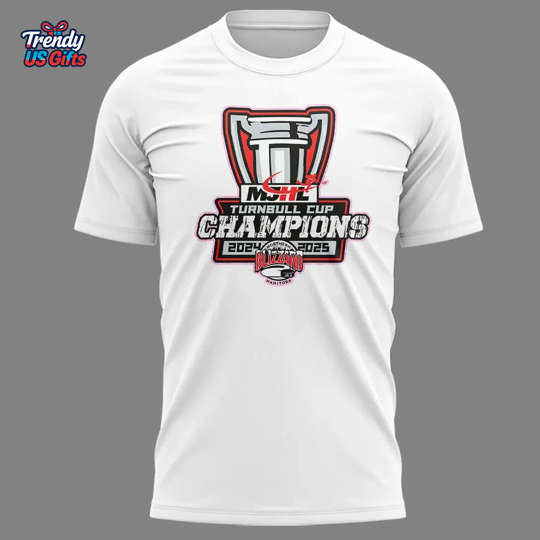 Special Edition Northern Manitoba Blizzard Champions 2025 T-Shirt Special Edition Northern Manitoba Blizzard Champions 2025 T-Shirt