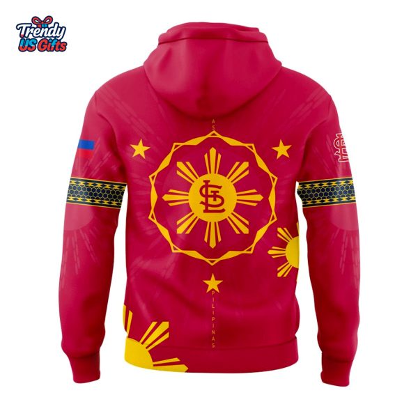 St. Louis Cardinals x Filipino Heritage Night 2025 Special Red Hoodie