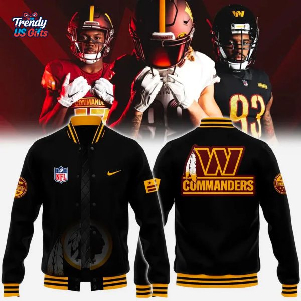 The Wild Collective Charcoal Washington Commanders 2025 Jacket