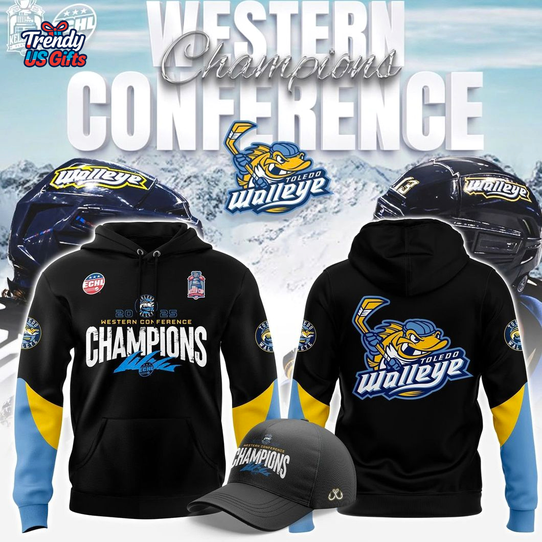 Toledo Walleye 2025 ECHL Champions Hoodie Toledo Walleye 2025 ECHL Champions Hoodie