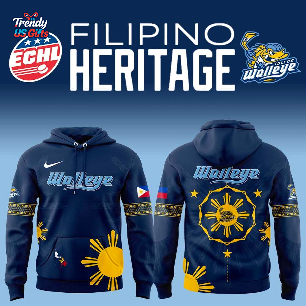 Toledo Walleye Filipino Heritage Night 2025 Hoodie Toledo Walleye Filipino Heritage Night 2025 Hoodie