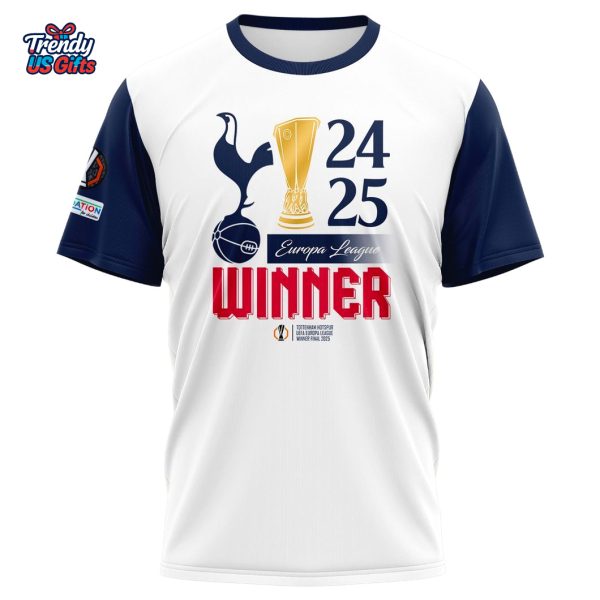 Tottenham UEFA Europa League 2025 Champions Limited Edition 3D T-Shirt