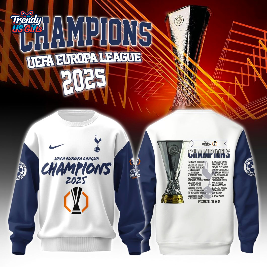 Tottenham UEFA Europa League 2025 Champions Special Sweatshirt Tottenham UEFA Europa League 2025 Champions Special Sweatshirt