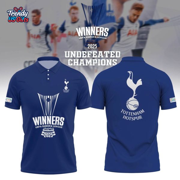 Tottenham Winners UEFA Europa League 2025 Champions Polo Shirt