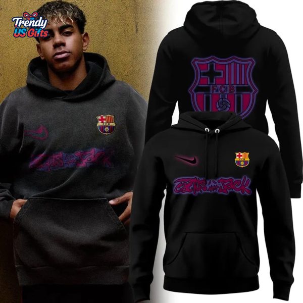 Travis Scott Brings Cactus Jack x Barcelona FC Lamine Yamal 2025 Hoodie