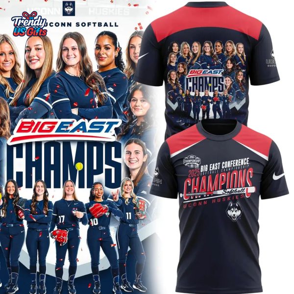 UConn Softball Big East Champions 2025 For Fans T-Shirt