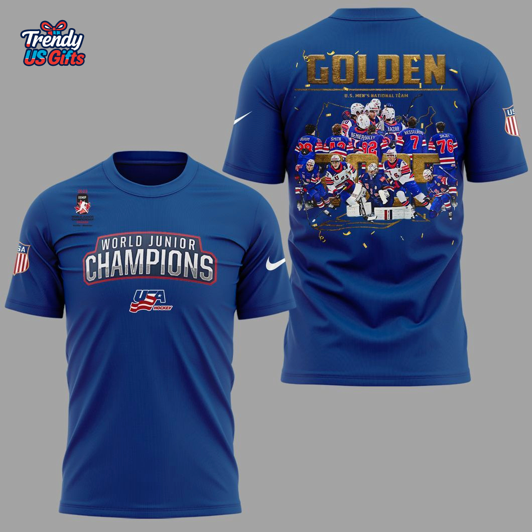 Usa Hockey Champions 2025 For Fans T-Shirt Usa Hockey Champions 2025 For Fans T-Shirt