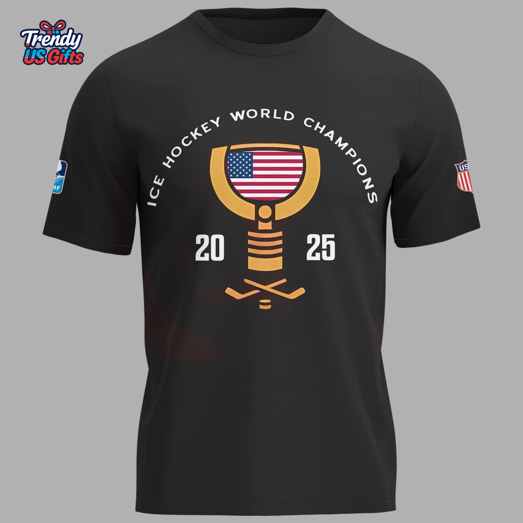 USA Hockey Champions 2025 T-Shirt USA Hockey Champions 2025 T-Shirt