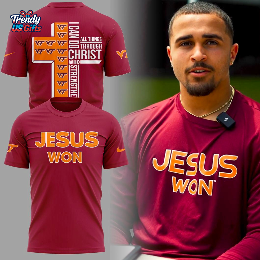 Virginia Tech Jesus Won 2025 T-Shirt Virginia Tech Jesus Won 2025 T-Shirt