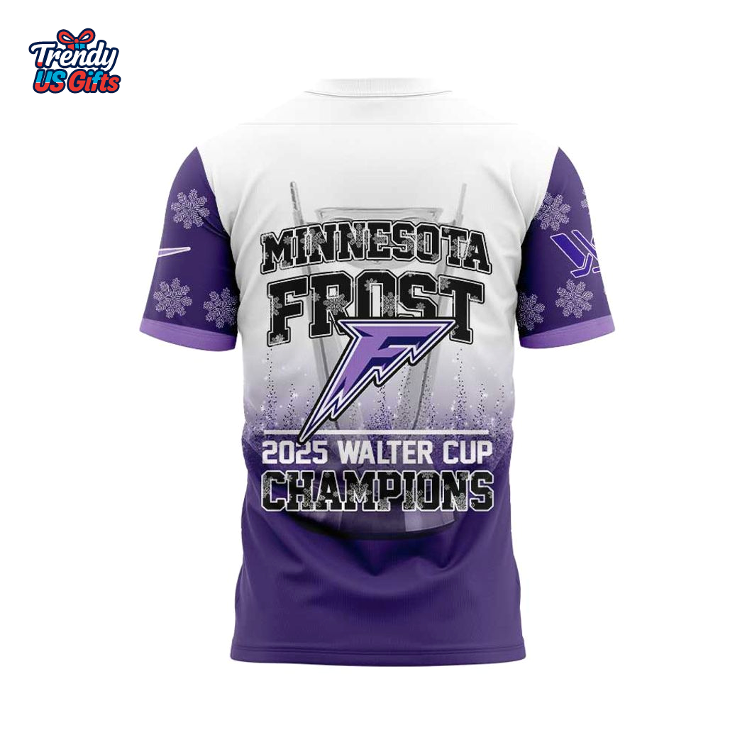 Water Cup Champions 2025 Minnesota Frost T-Shirt Water Cup Champions 2025 Minnesota Frost T-Shirt