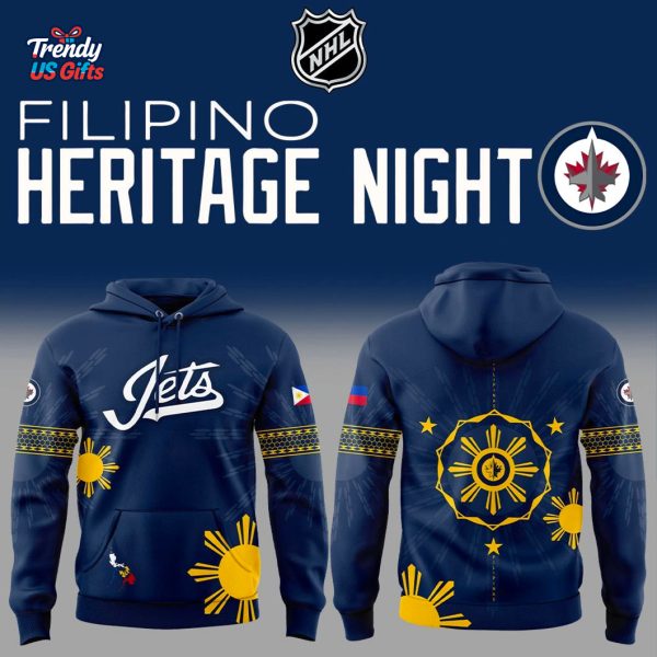 Winnipeg Jets Filipino Heritage Day 2025 Hoodie