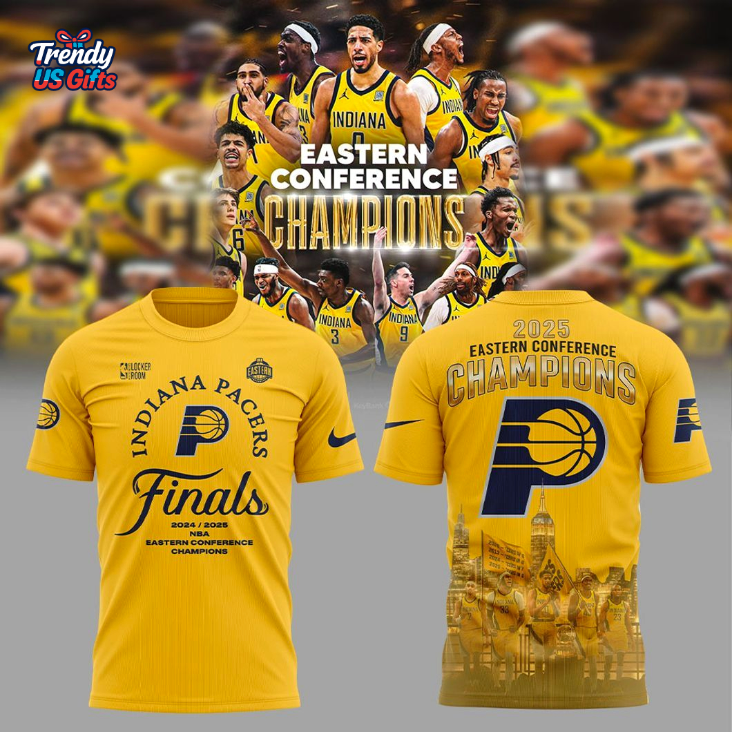 Indiana Pacers Eastern Conference Champions 2025 For Fans T-Shirt Indiana Pacers Eastern Conference Champions 2025 For Fans T-Shirt