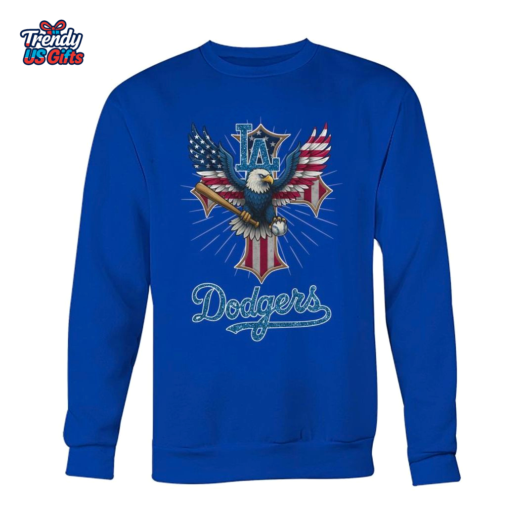 Los Angeles Dodgers American Eagle For Fans T-Shirt Los Angeles Dodgers American Eagle For Fans T-Shirt