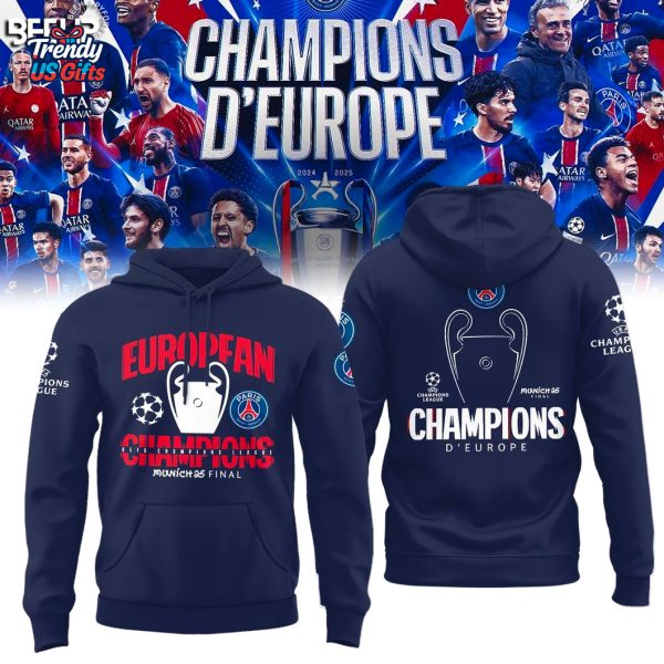 Paris Saint Germain UEFA Champions 2025 Special Edition Hoodie