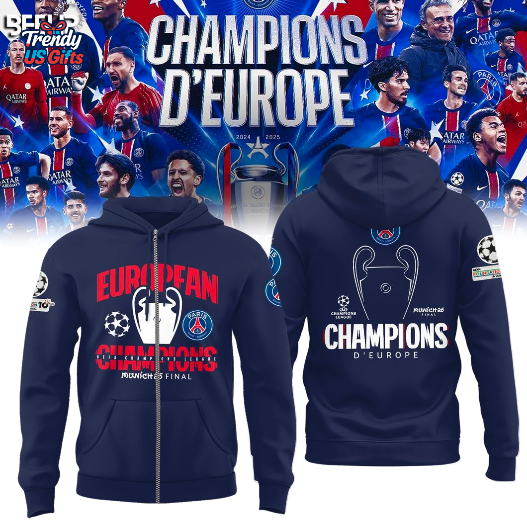 Paris Saint Germain UEFA Champions 2025 Special Edition Hoodie Paris Saint Germain UEFA Champions 2025 Special Edition Hoodie