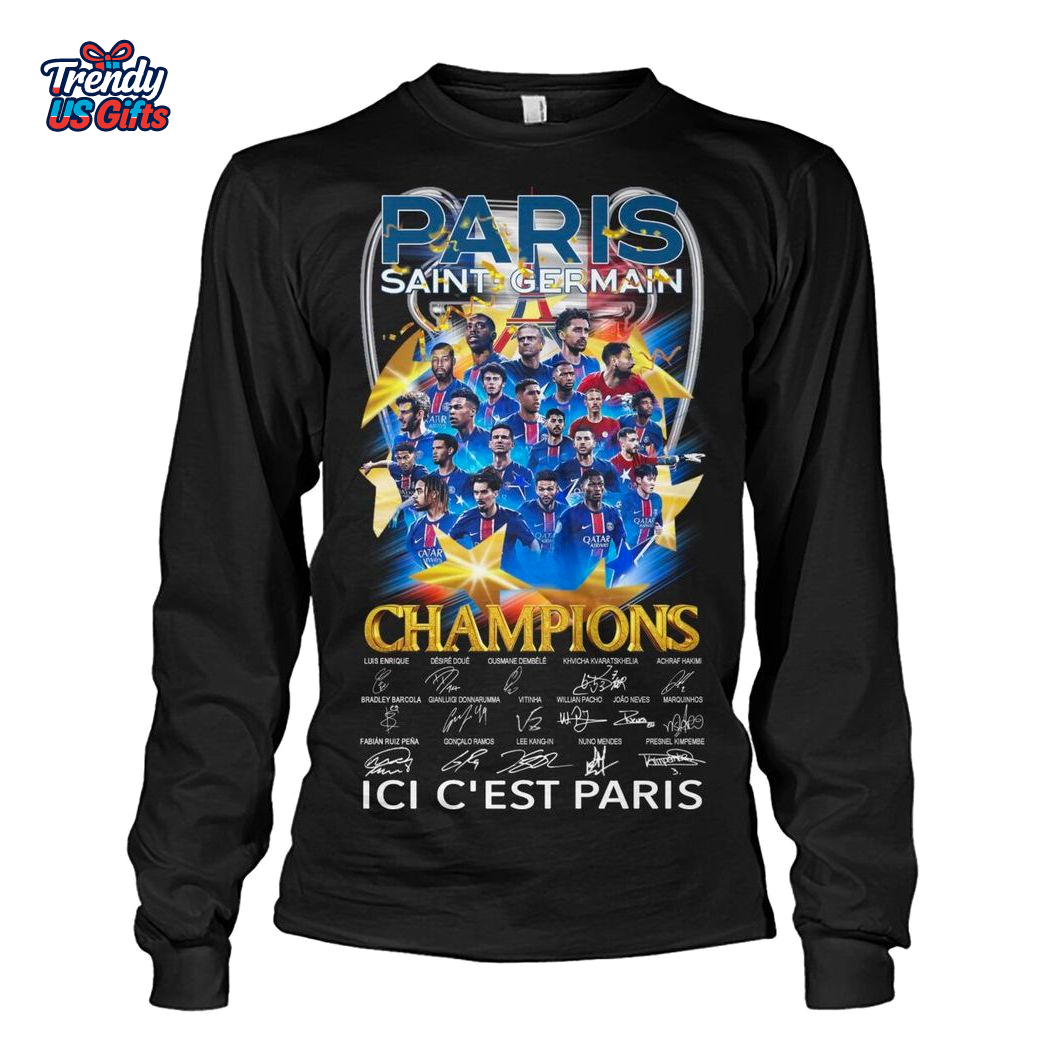 Paris Saint German Champions 2025 ICI C'est Paris T-Shirt Paris Saint German Champions 2025 ICI C'est Paris T-Shirt