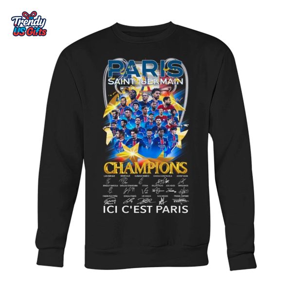 Paris Saint German Champions 2025 ICI C’est Paris T-Shirt