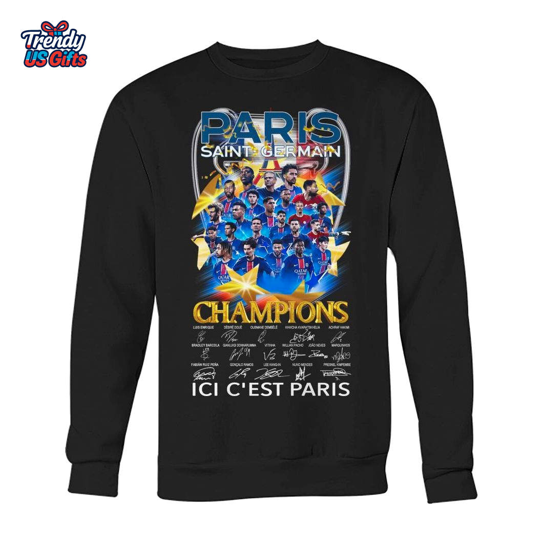 Paris Saint German Champions 2025 ICI C'est Paris T-Shirt Paris Saint German Champions 2025 ICI C'est Paris T-Shirt