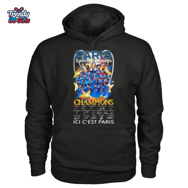 Paris Saint German Champions 2025 ICI C’est Paris T-Shirt