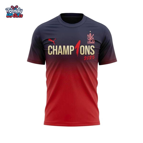 RCB Champion 2025 Tata Indian Premier League Cup Champions T-Shirt