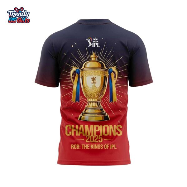 RCB Champion 2025 Tata Indian Premier League Cup Champions T-Shirt