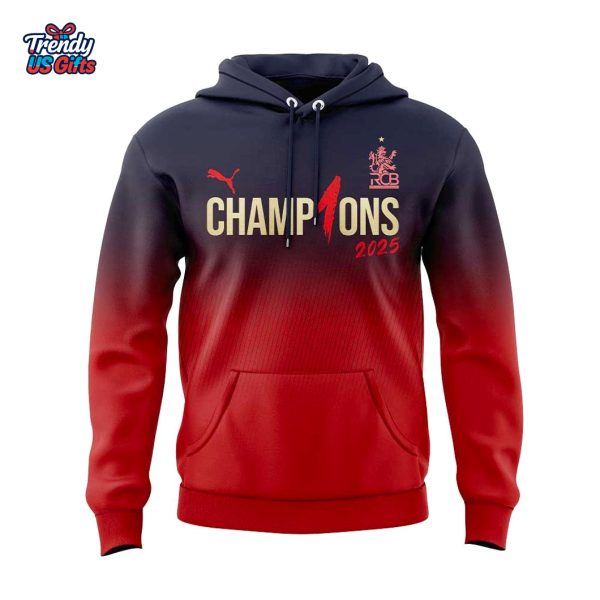 RCB Champion 2025 Tata Indian Premier League For Fans Hoodie