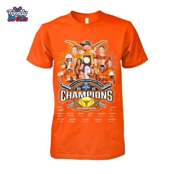Texas Longhorns Softball 2025 NCAA Champions T-Shirt