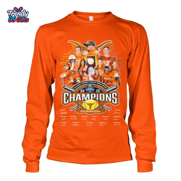 Texas Longhorns Softball 2025 NCAA Champions T-Shirt