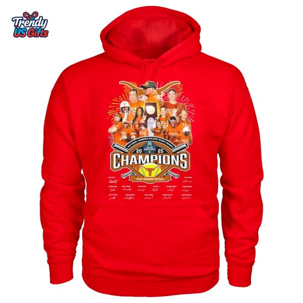 Texas Longhorns Softball 2025 NCAA Champions T-Shirt