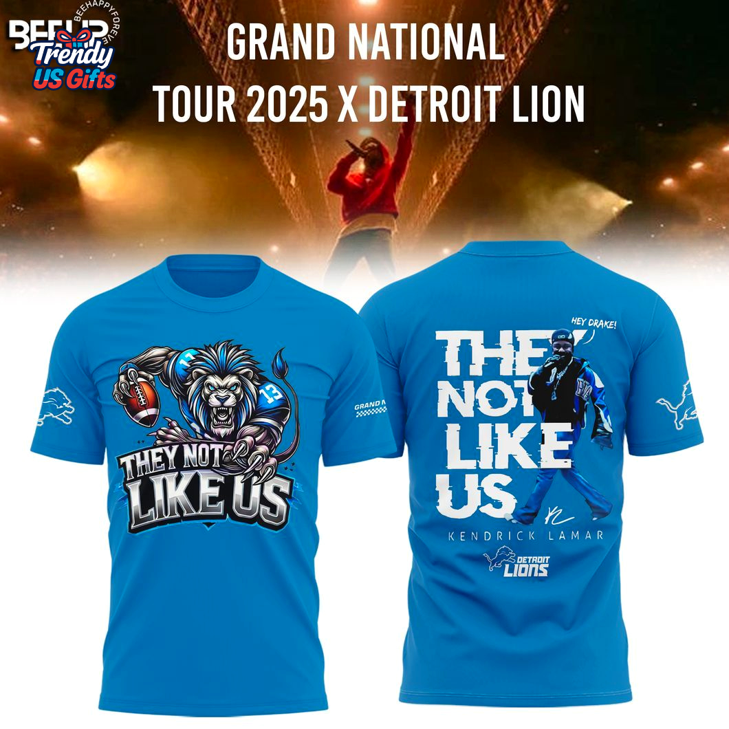 They Not Like Us Tour 2025 x Lions Special T-Shirt They Not Like Us Tour 2025 x Lions Special T-Shirt